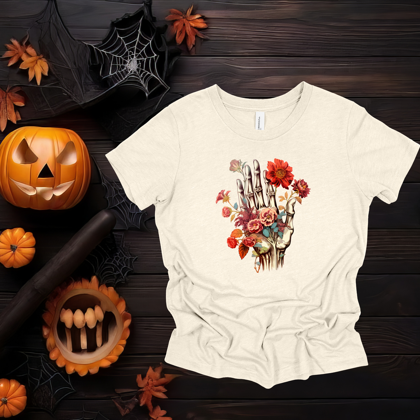 Floral Skeleton Hand