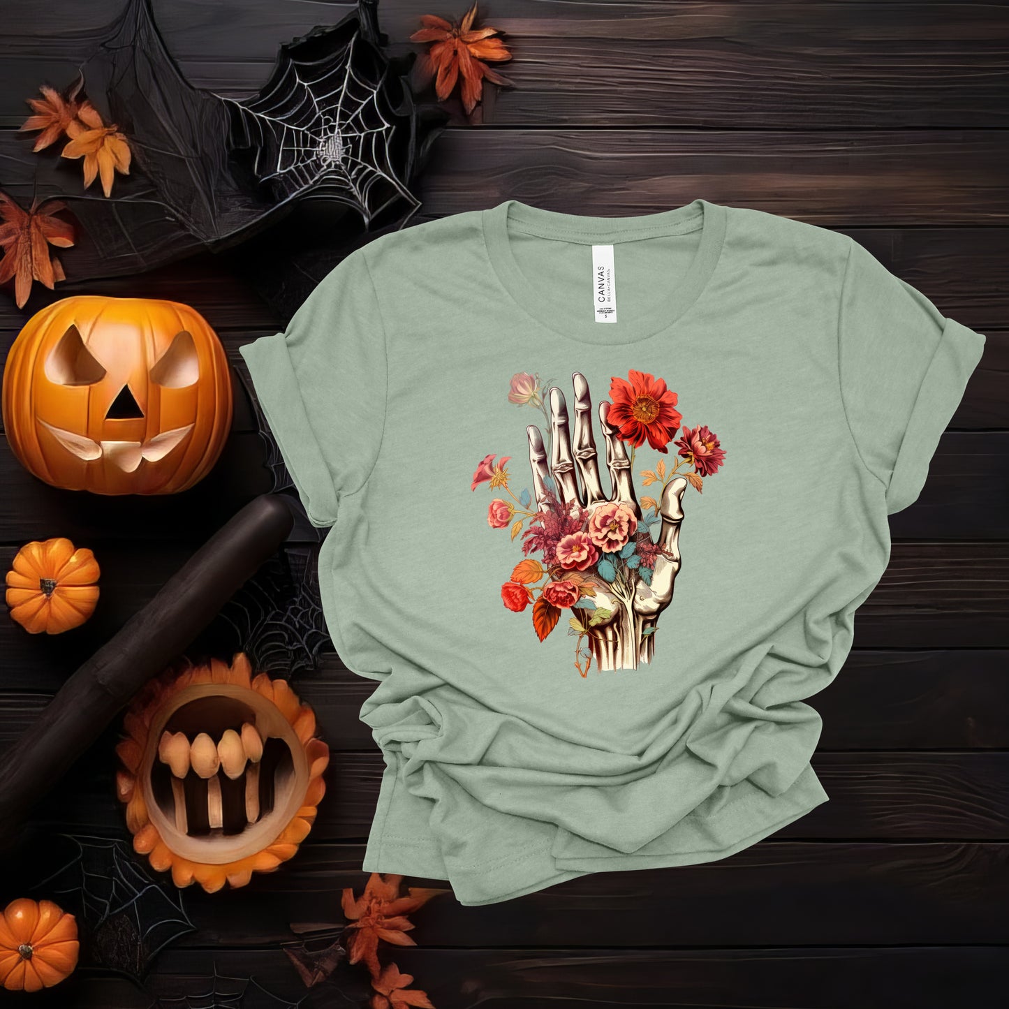 Floral Skeleton Hand