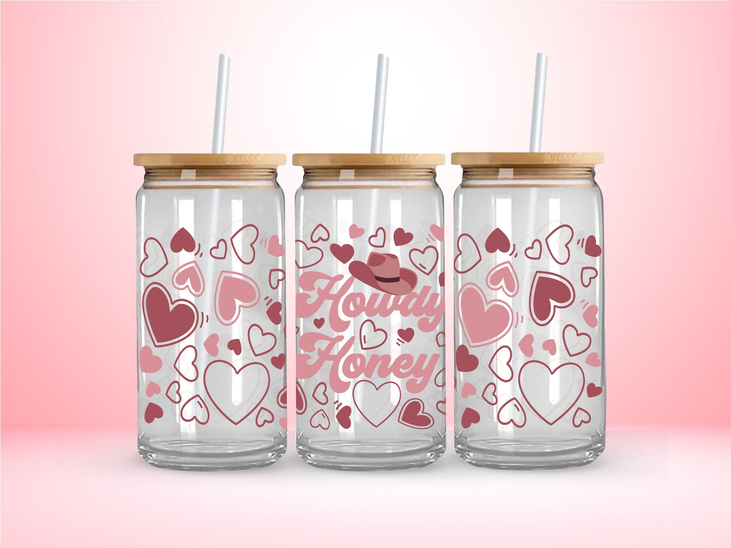 Valentine's Glass Tumblers