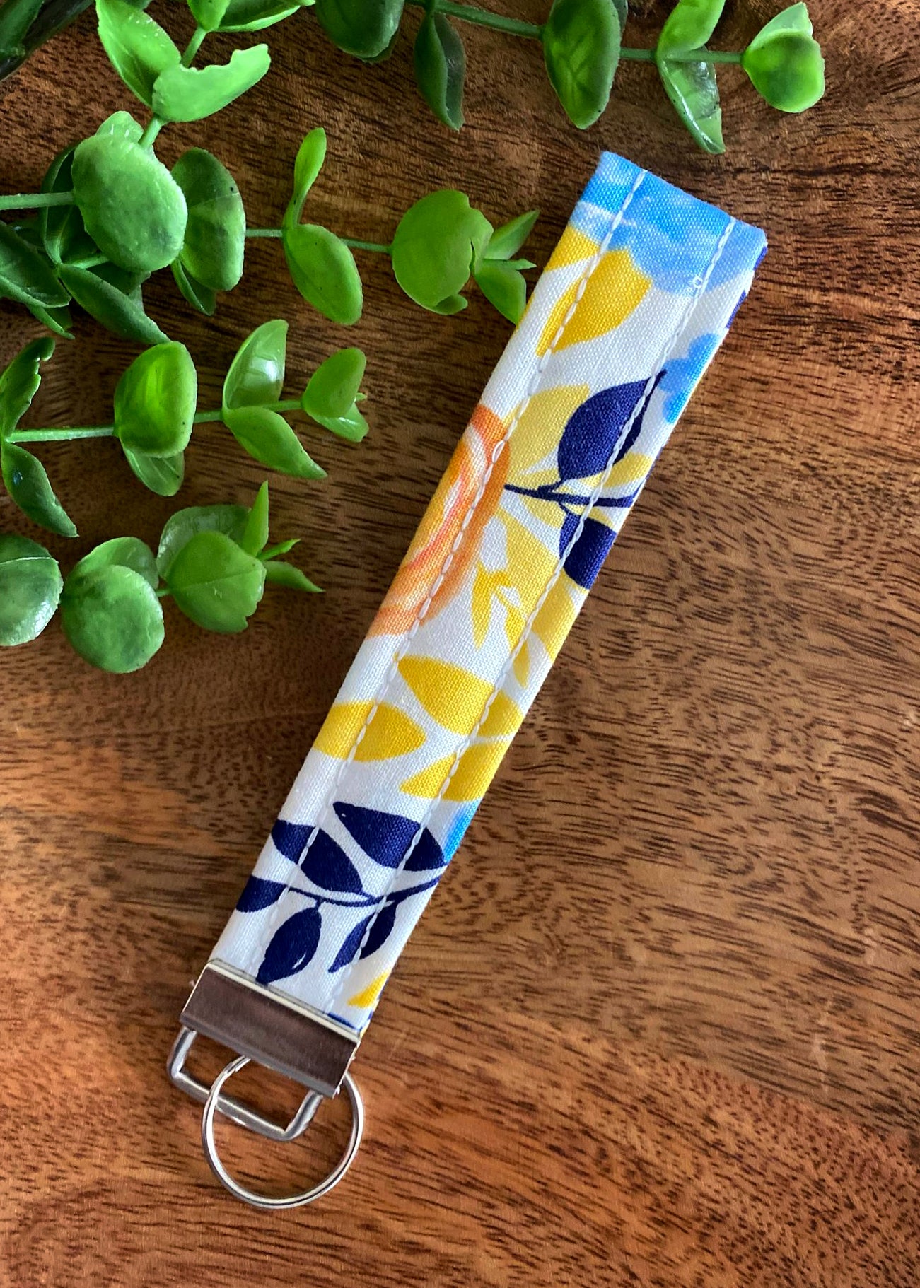 Bright Floral Wristlet