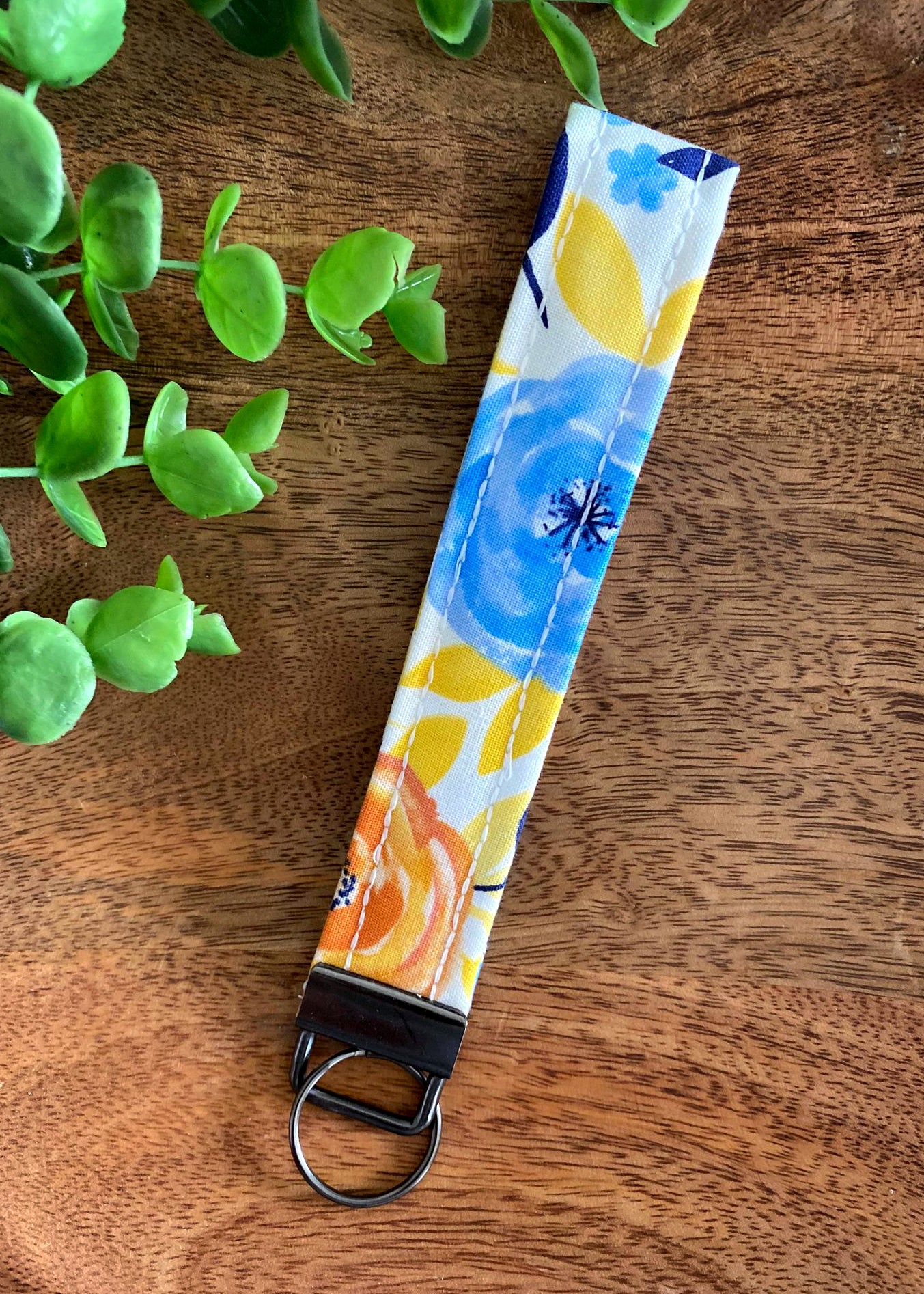 Bright Floral Wristlet
