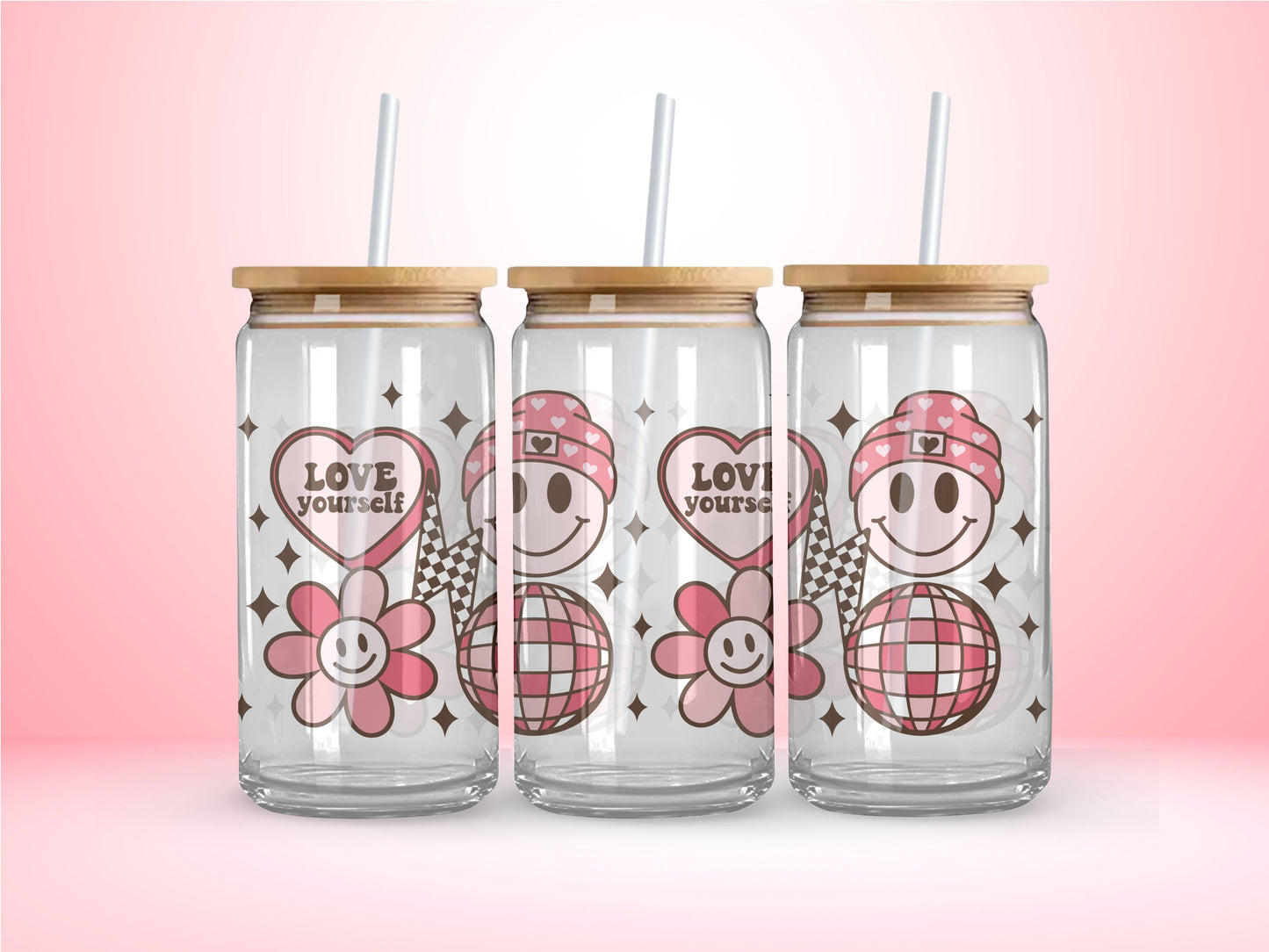 Valentine's Glass Tumblers