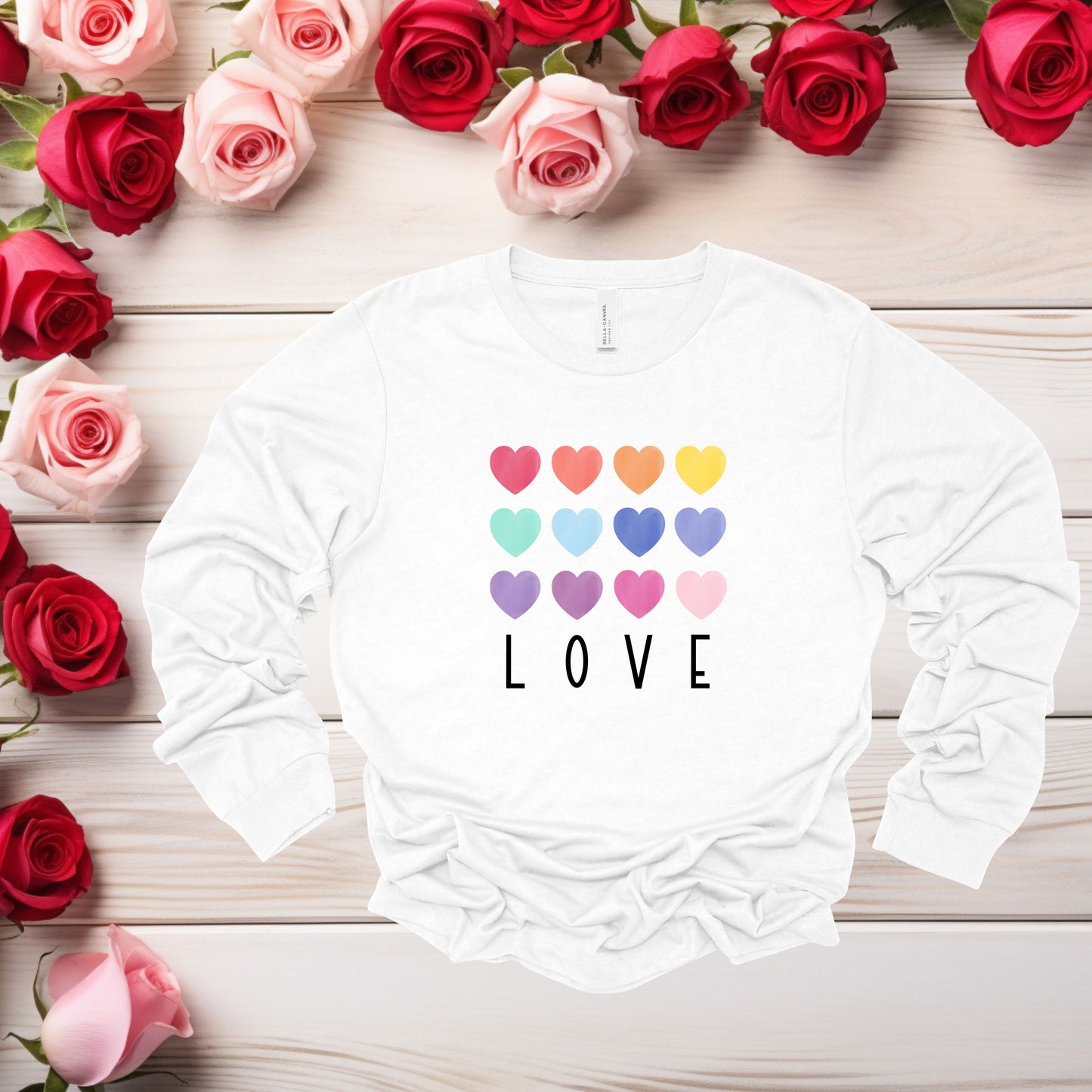 LOVE with Rainbow Hearts
