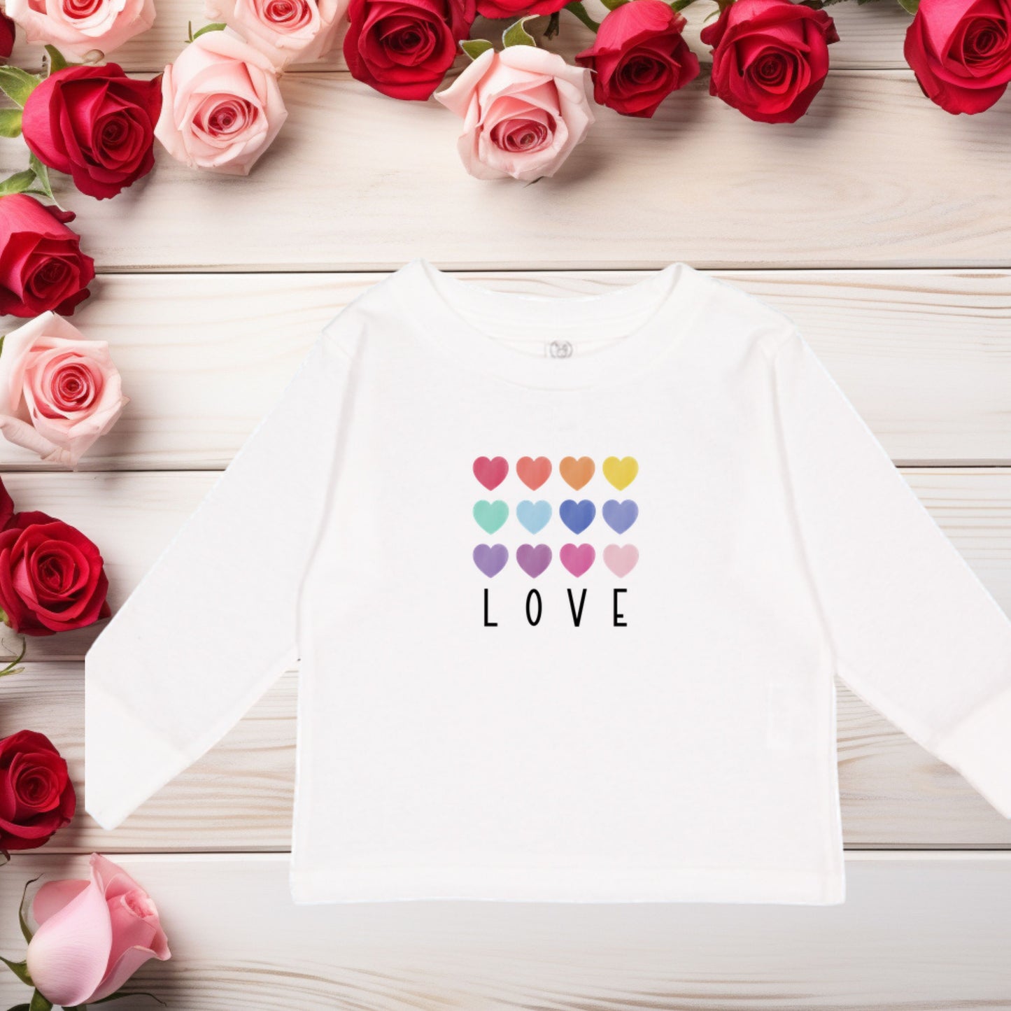 LOVE with Rainbow Hearts