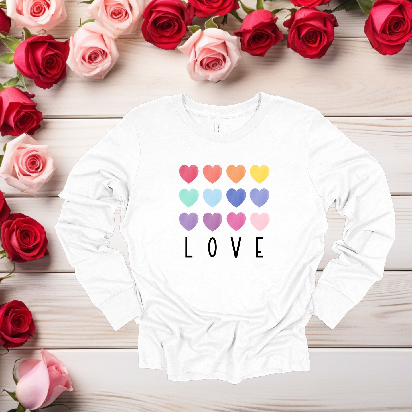 LOVE with Rainbow Hearts