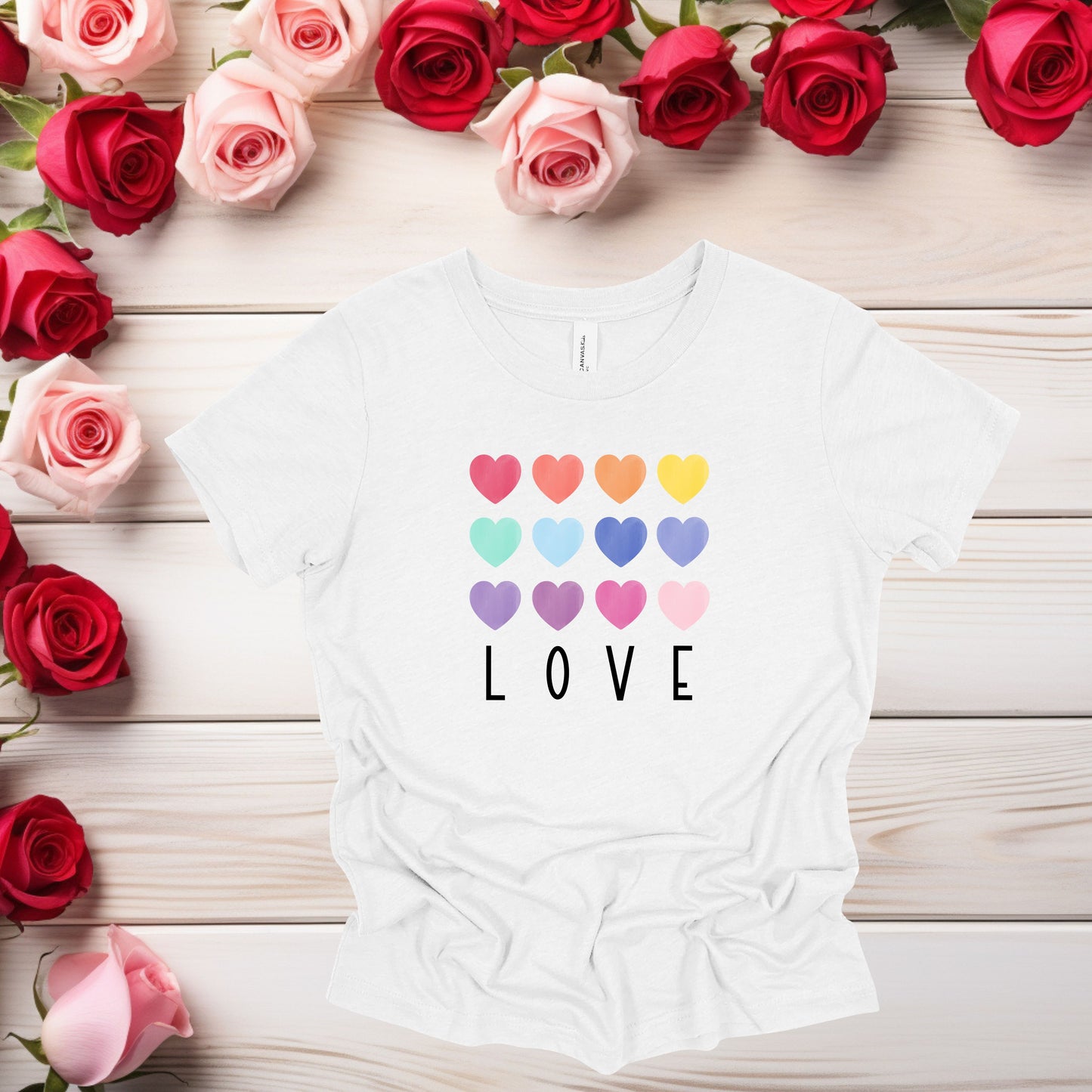 LOVE with Rainbow Hearts