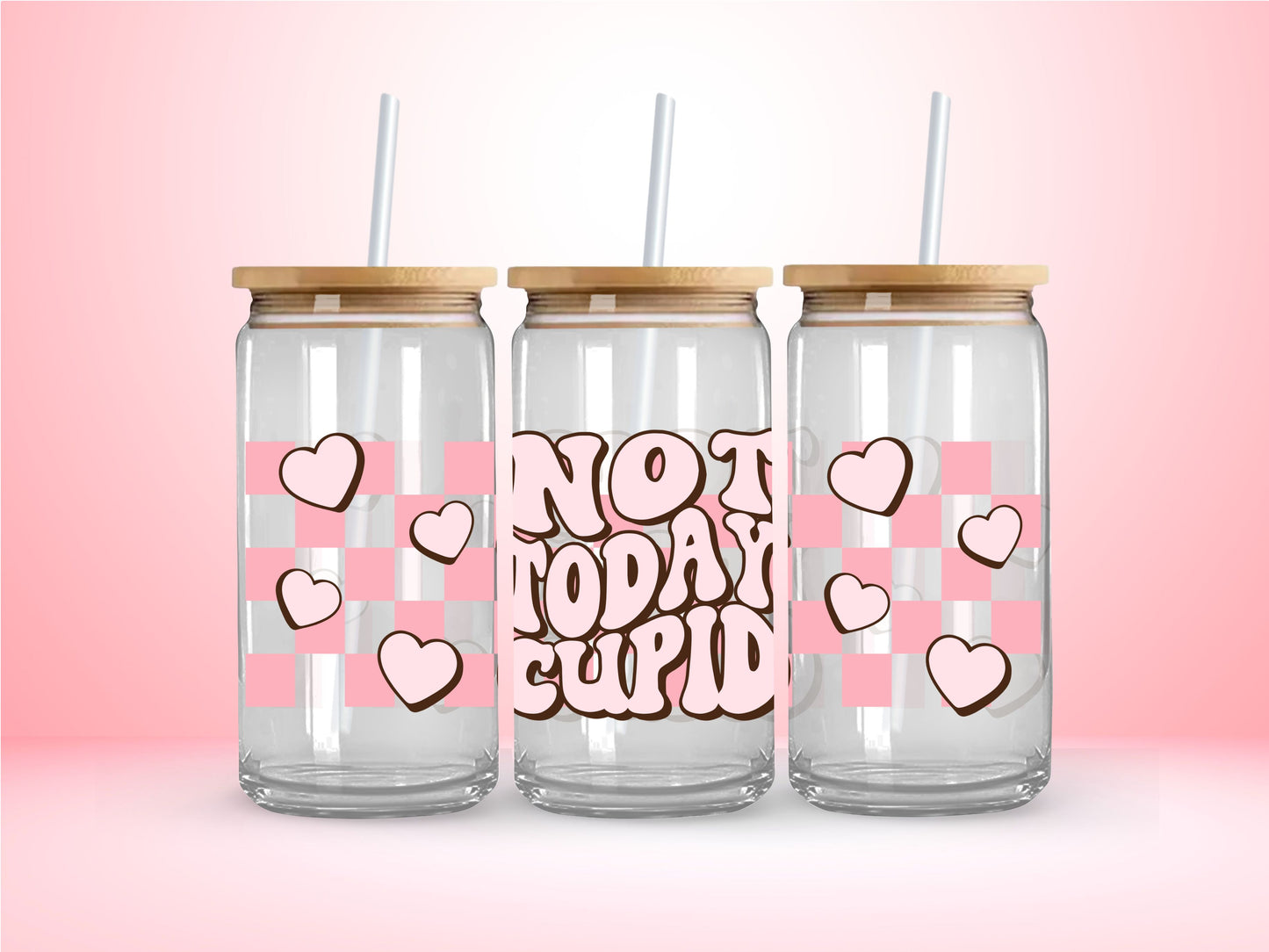 Valentine's Glass Tumblers