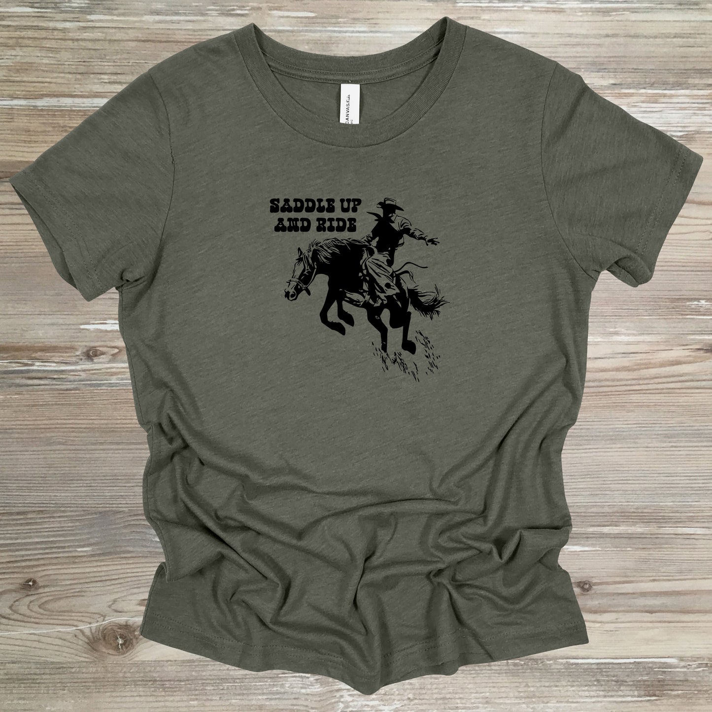 Saddle Up And Ride-Black