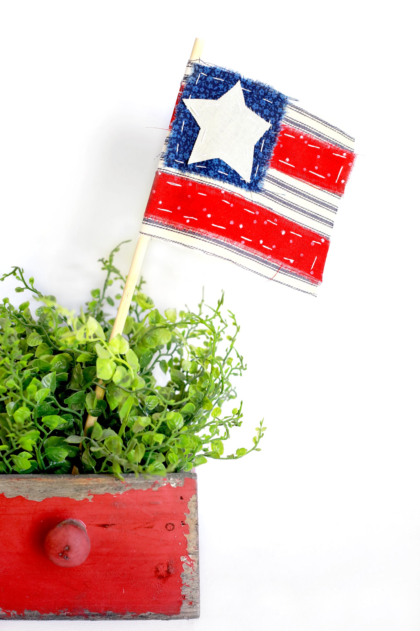 Tattered American Flag Large