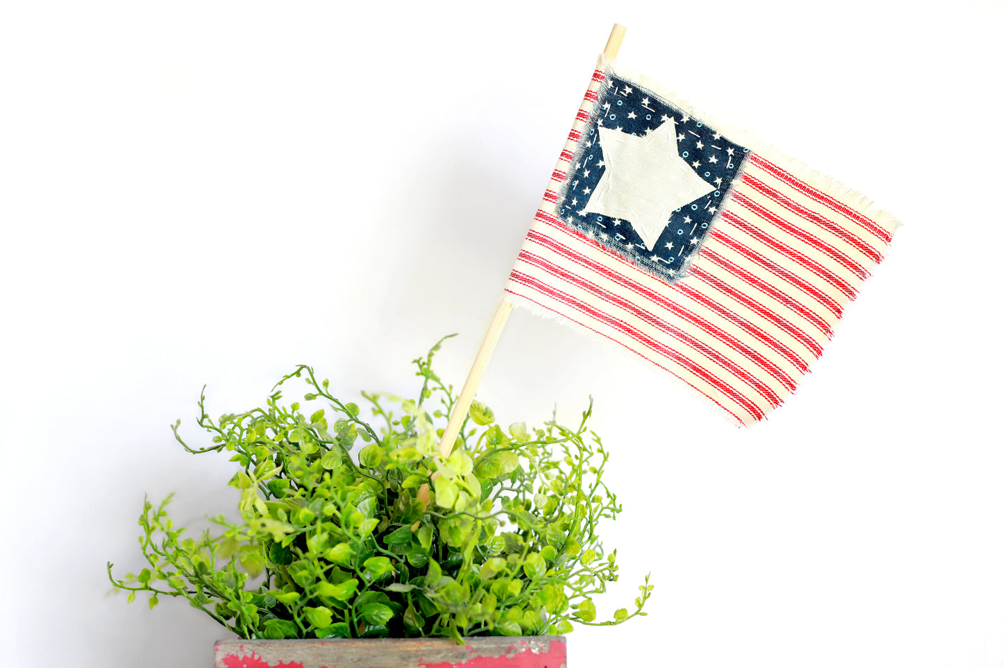 Tattered American Flag Large