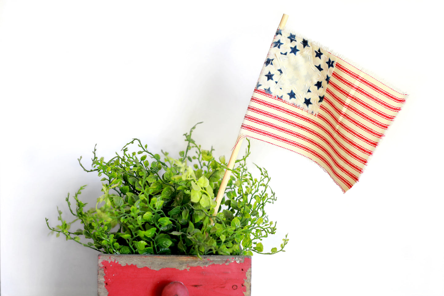 Tattered American Flag Large