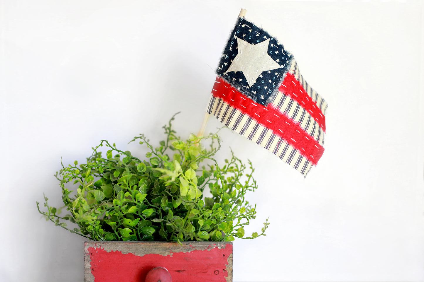 Tattered American Flag Large