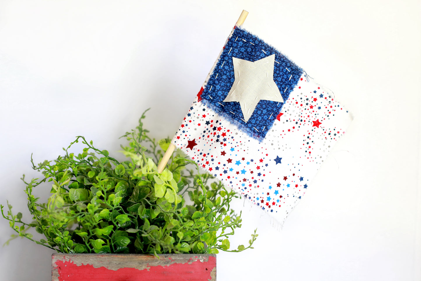 Tattered American Flag Large