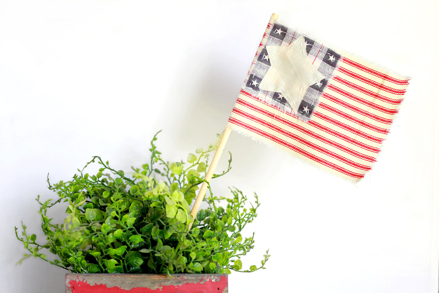 Tattered American Flag Large