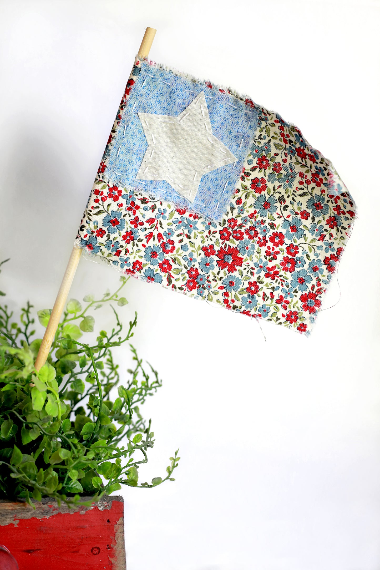 Tattered American Flag Large