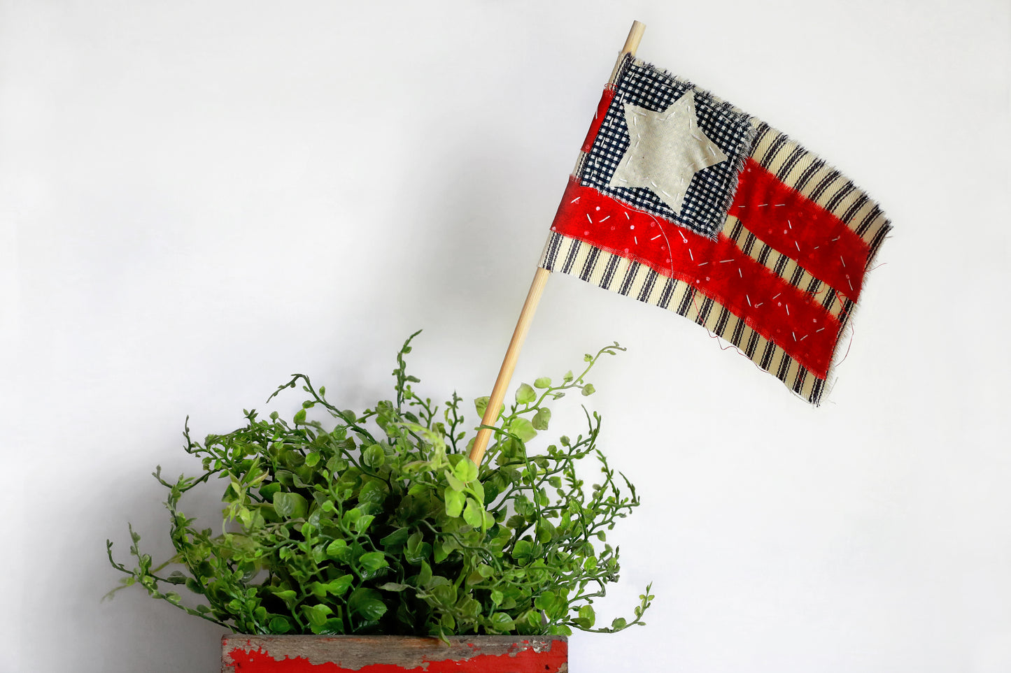 Tattered American Flag Large