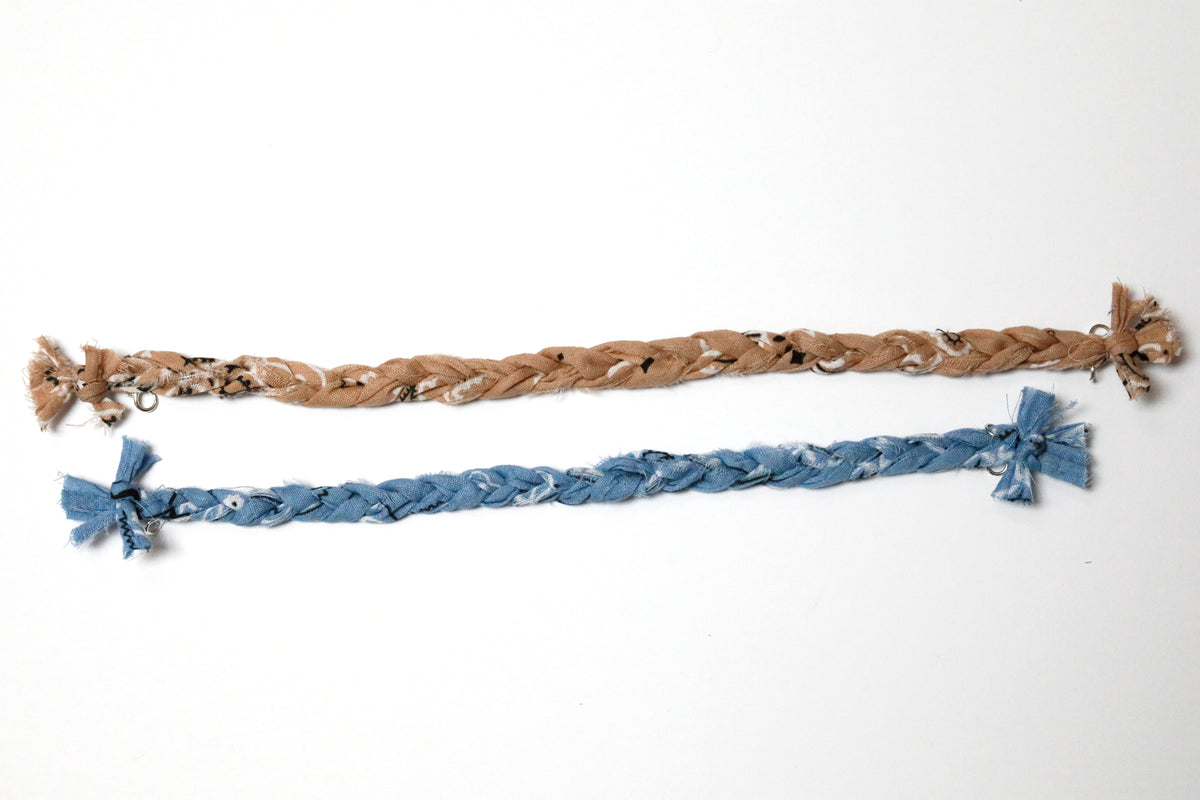 Simple Braided Bandana with Tied Ends Trucker Hat Chain