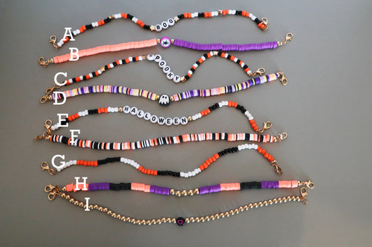 Beaded Halloween Hat Chains
