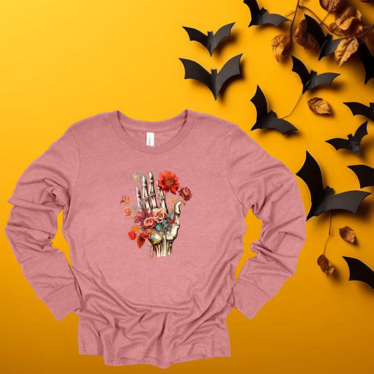 Floral Skeleton Hand