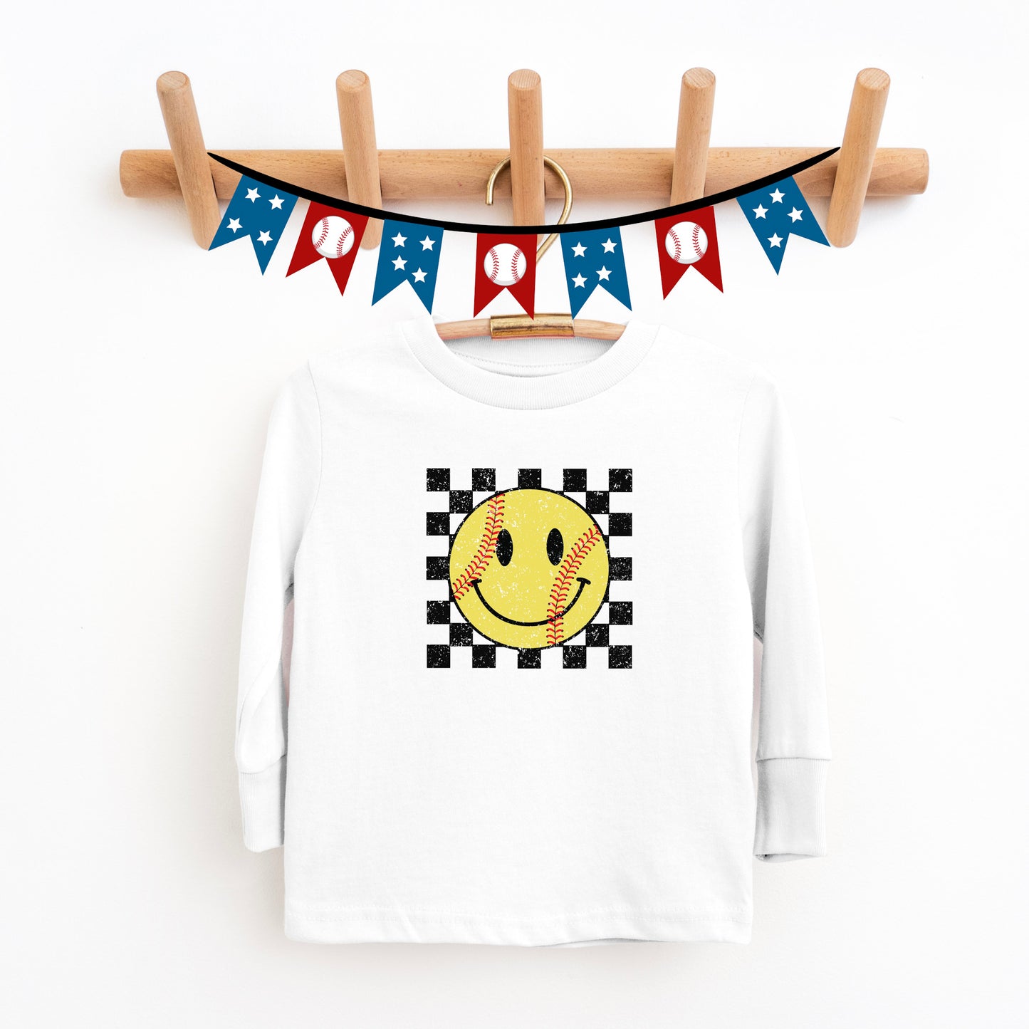 Grunge Smiley Softball