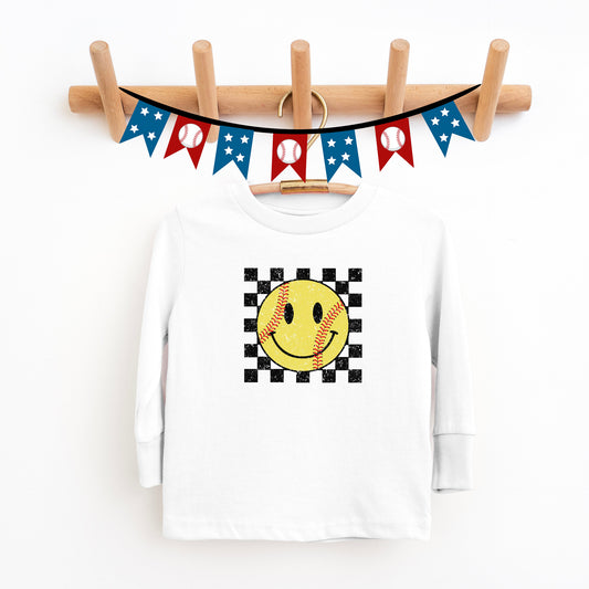 Grunge Smiley Softball