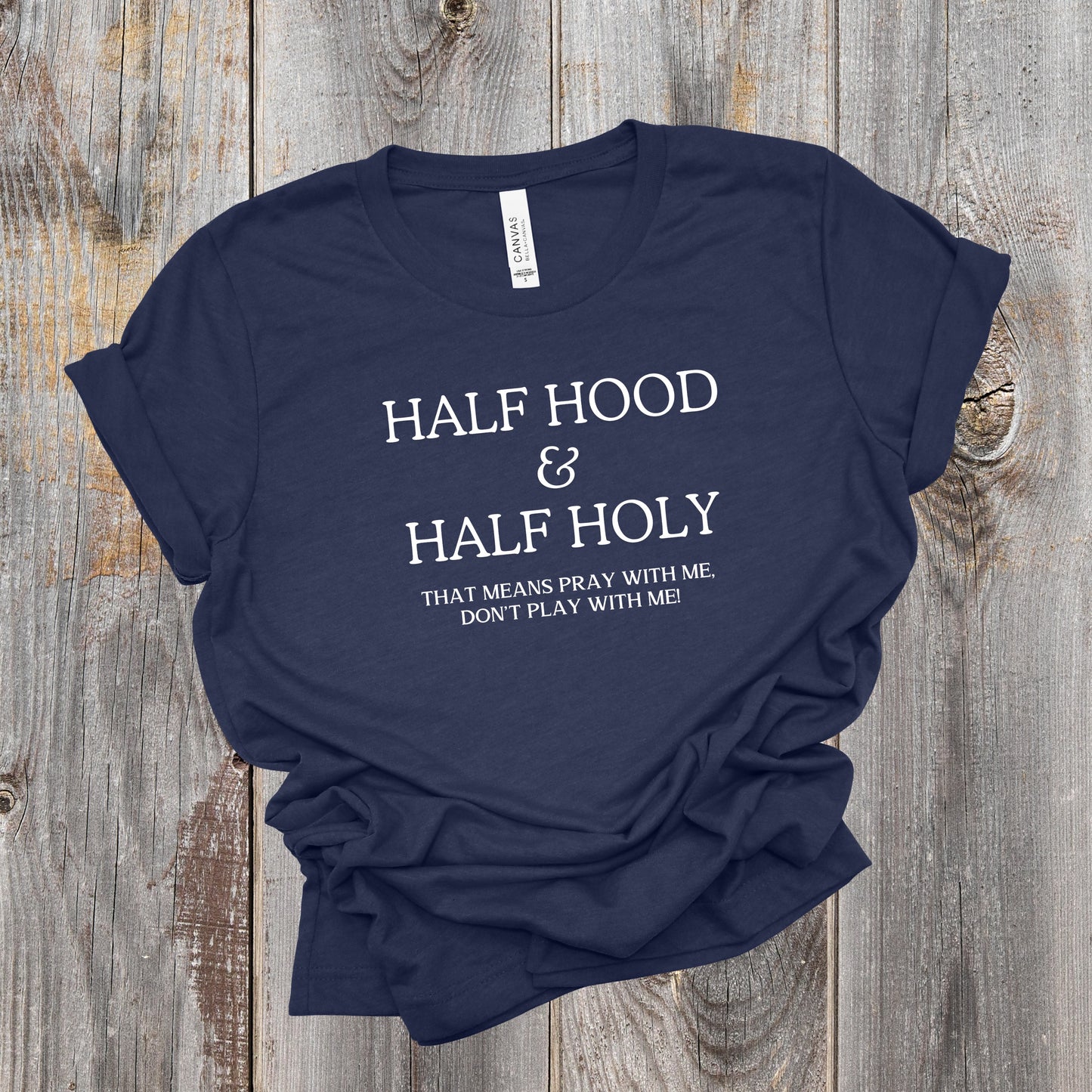 Half Hood & Half Holy-White