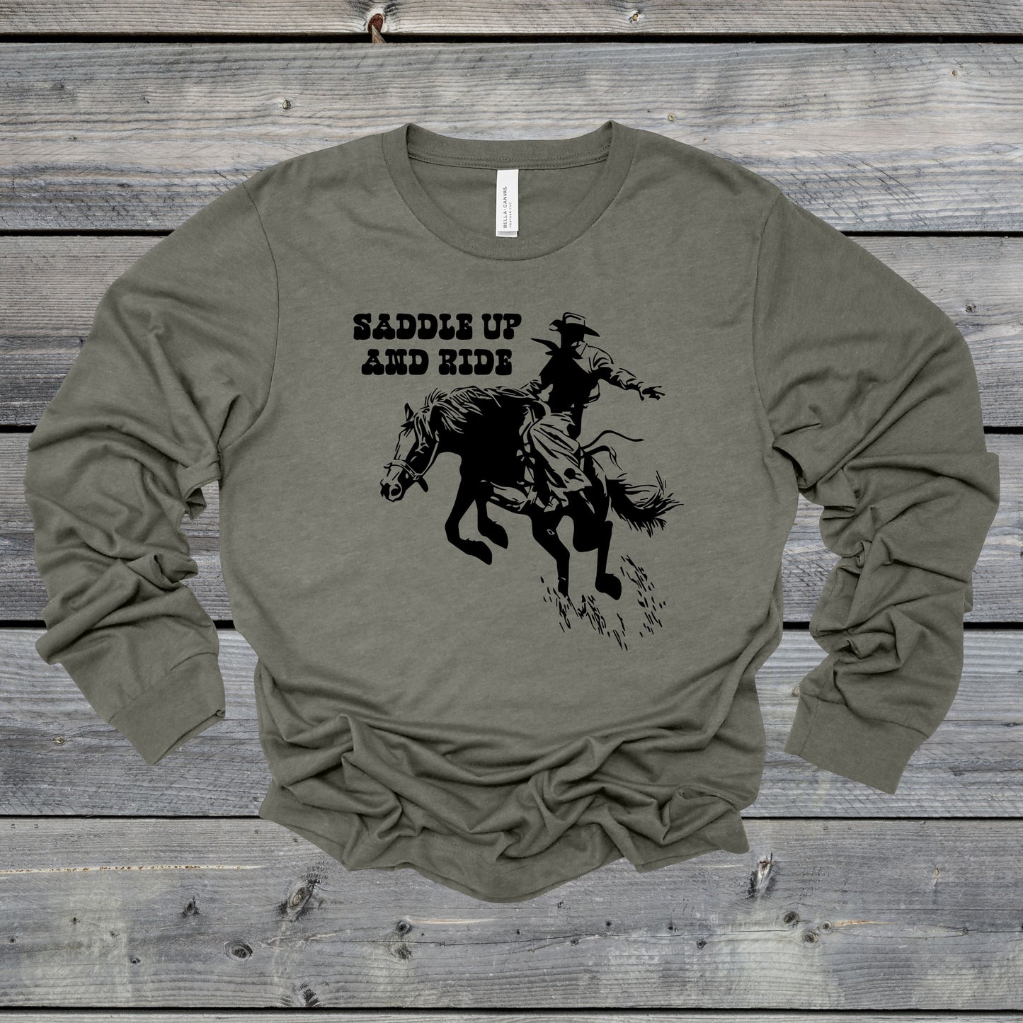 Saddle Up And Ride-Black