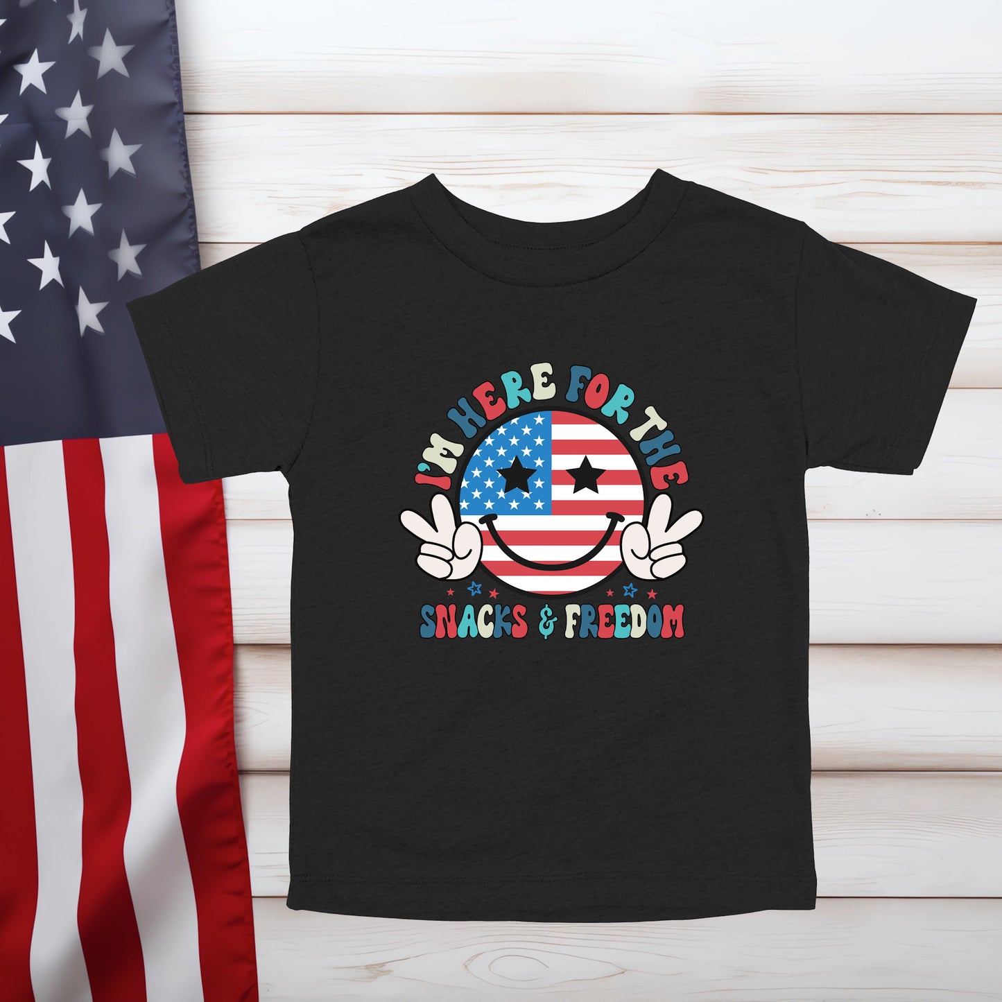Here For The Snacks & Freedom (Multiple Color Choices)