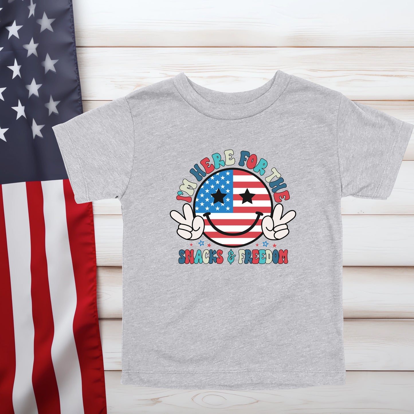 Here For The Snacks & Freedom (Multiple Color Choices)