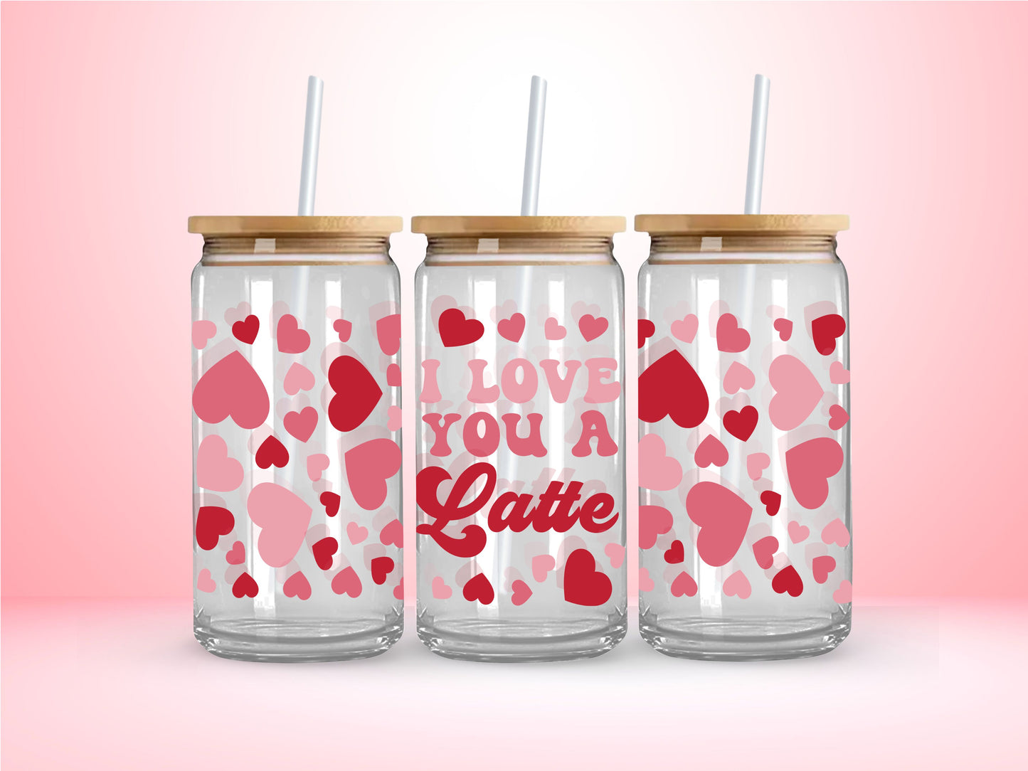 Valentine's Glass Tumblers