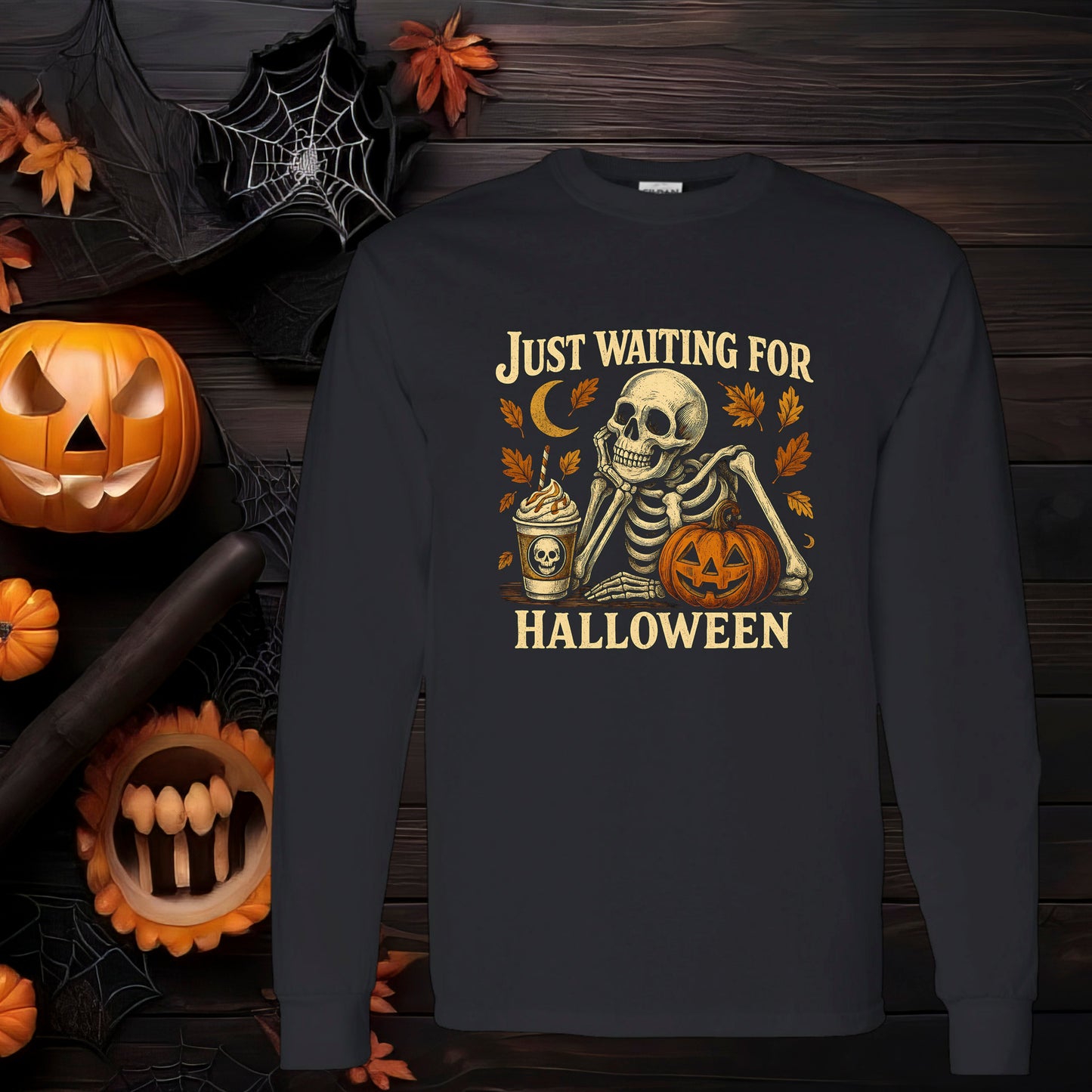Just Waiting For Halloween Skeleton