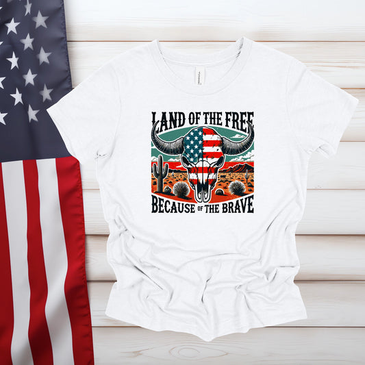 Land Of The Free Skull (Multiple Color Choices)