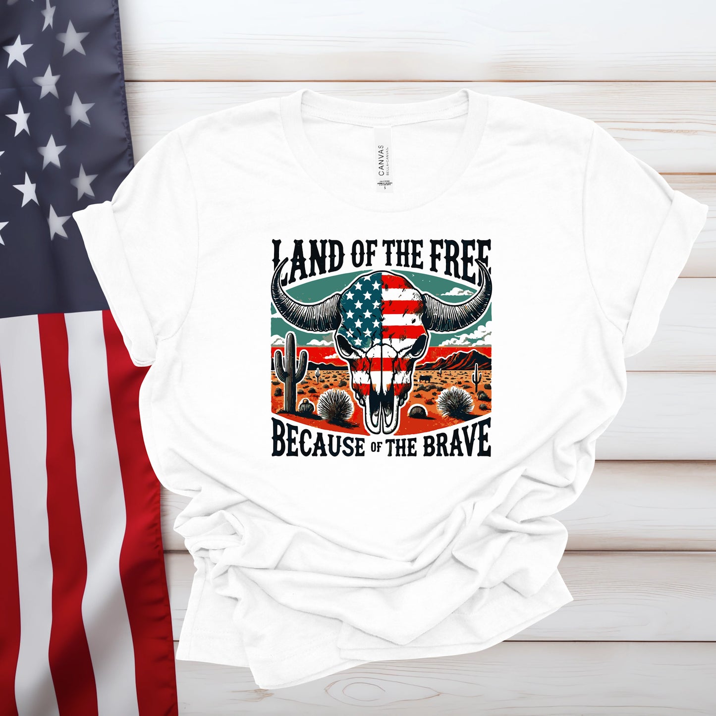 Land Of The Free Skull (Multiple Color Choices)