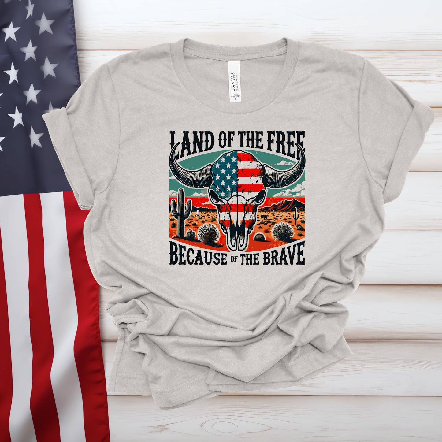 Land Of The Free Skull (Multiple Color Choices)
