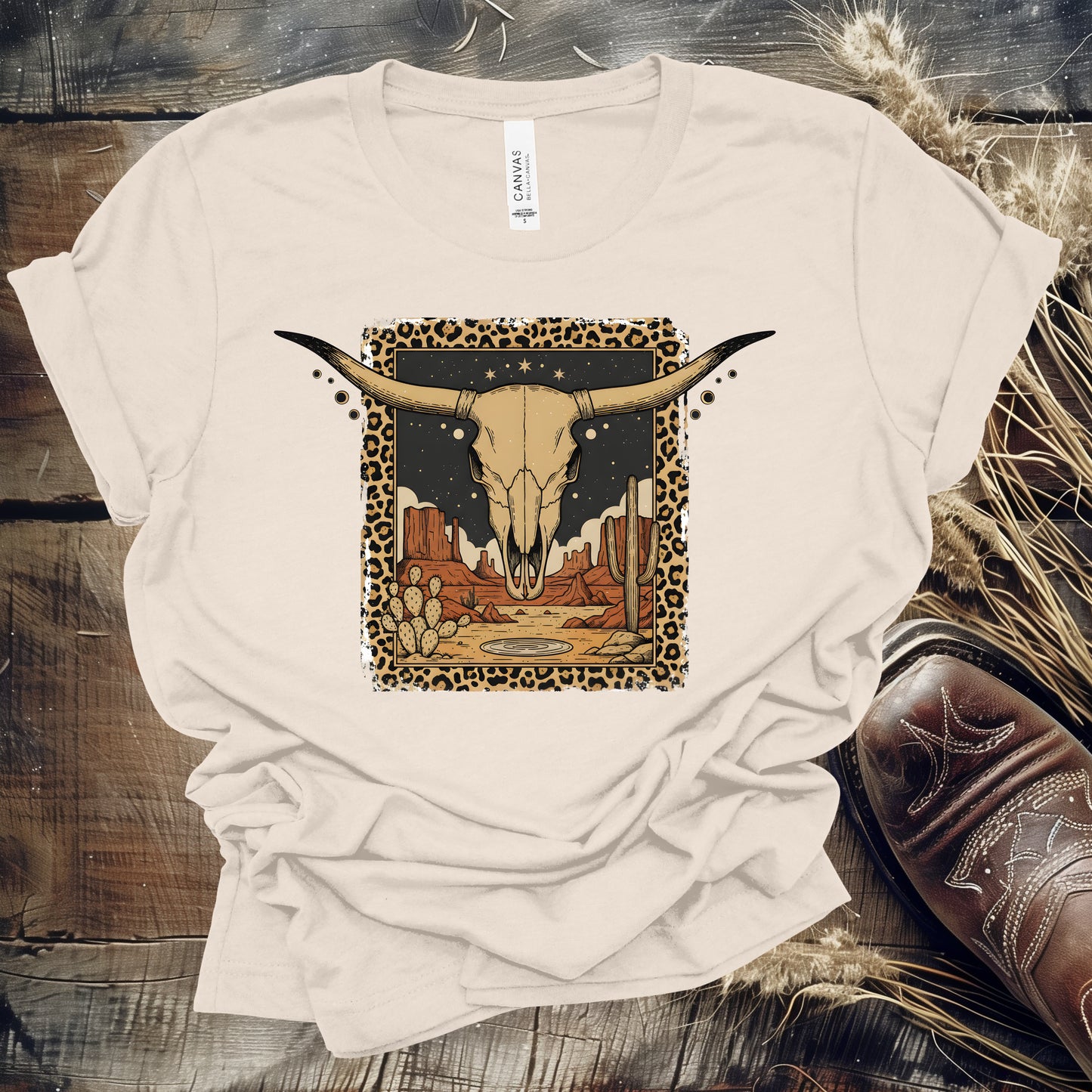 Leopard Print Desert Skull (Multiple Choices)