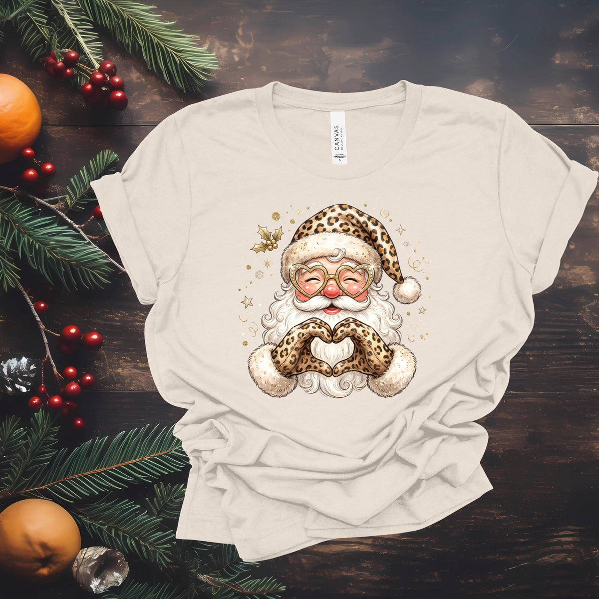 Leopard Santa (Multiple Color Choices)