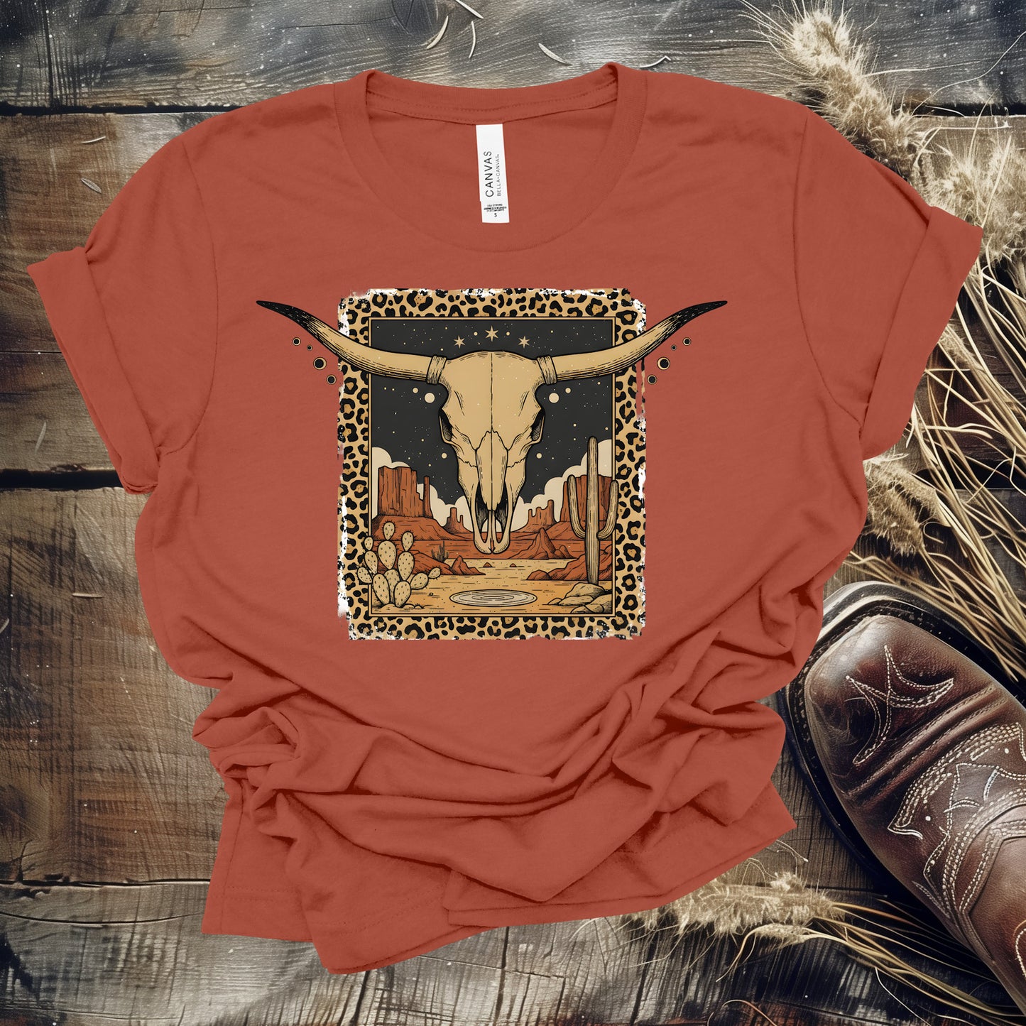 Leopard Print Desert Skull (Multiple Choices)