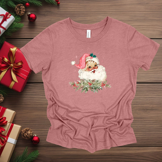 Retro Pink Santa