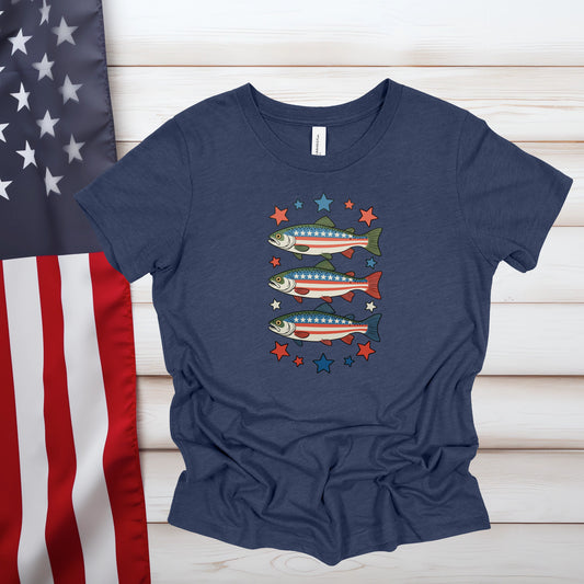 Patriotic Trout (Multiple Color Choices)