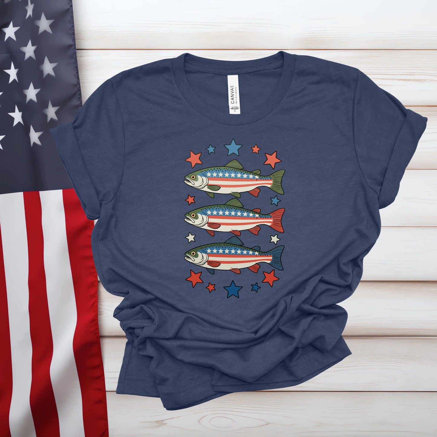 Patriotic Trout (Multiple Color Choices)