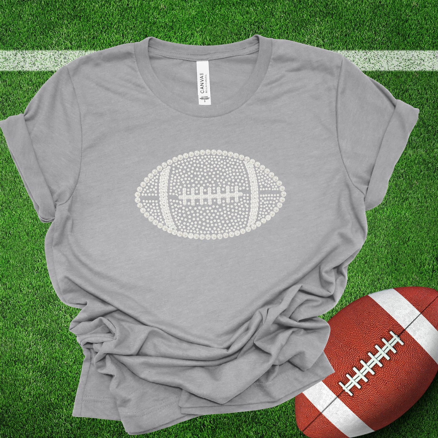 Faux Pearl Football (Multiple Color Choices)