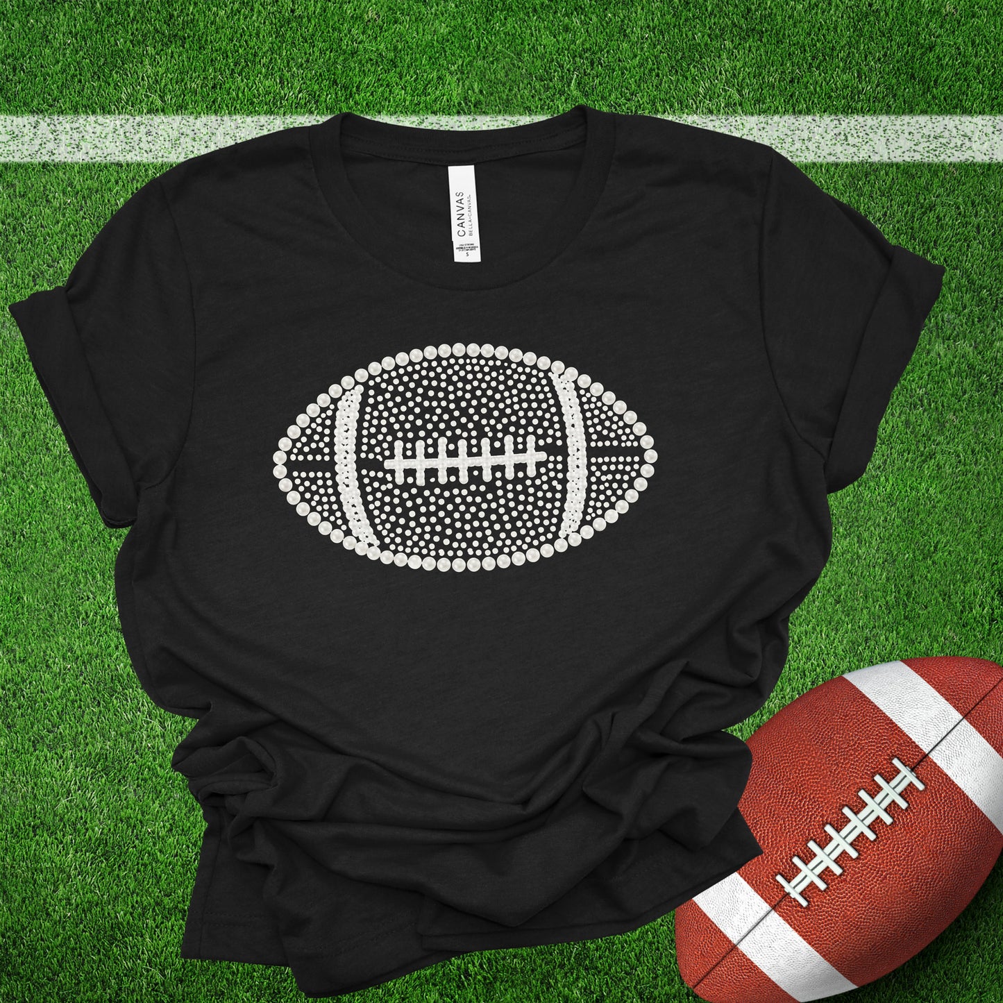 Faux Pearl Football (Multiple Color Choices)