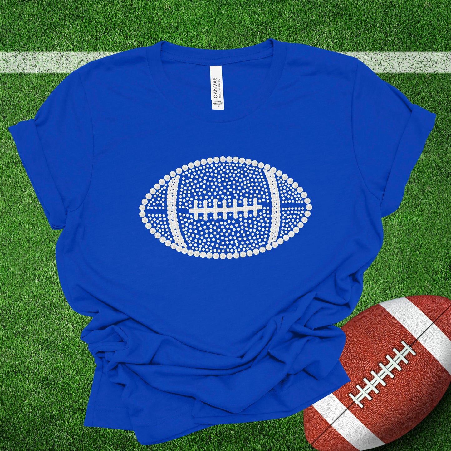 Faux Pearl Football (Multiple Color Choices)