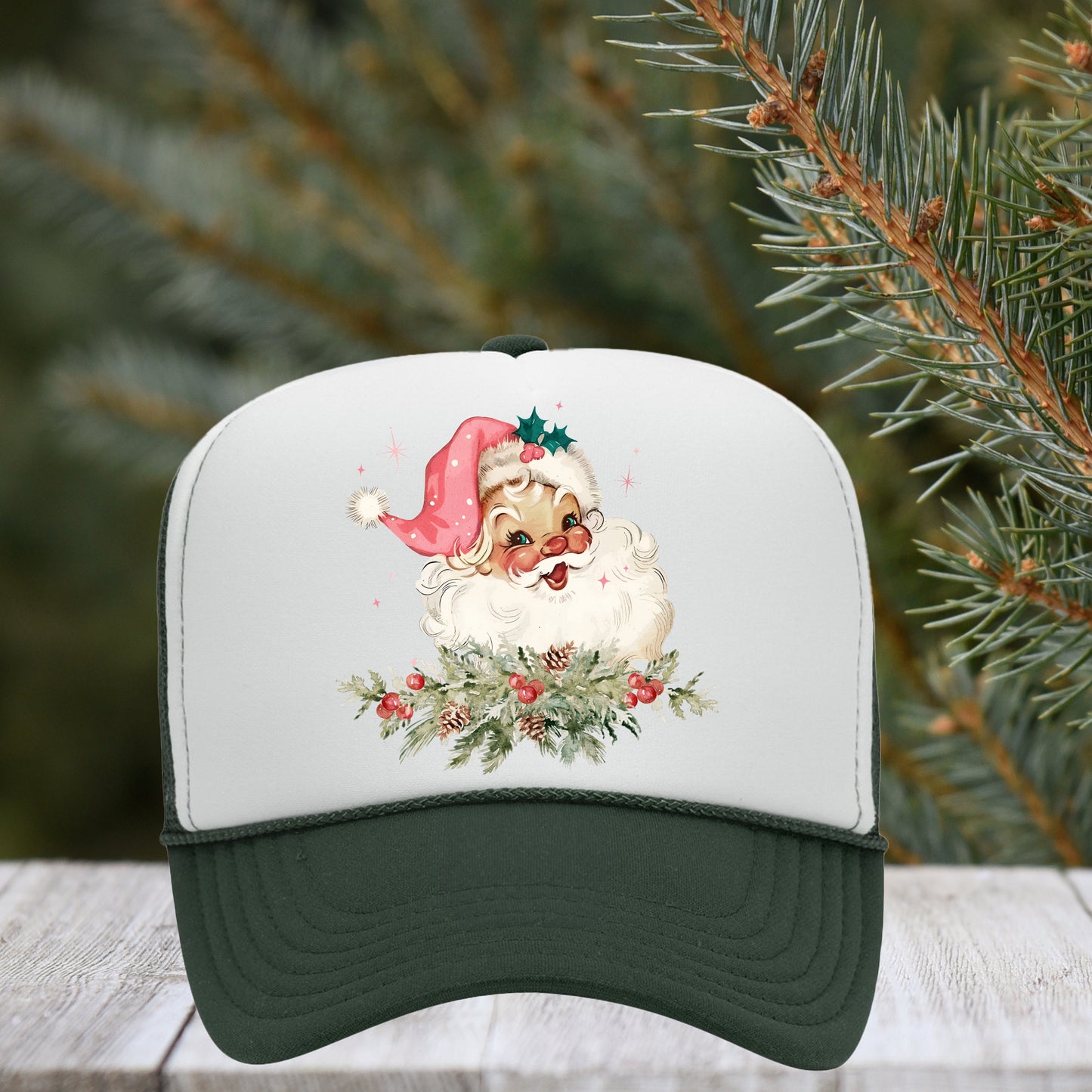 Pink Retro Santa