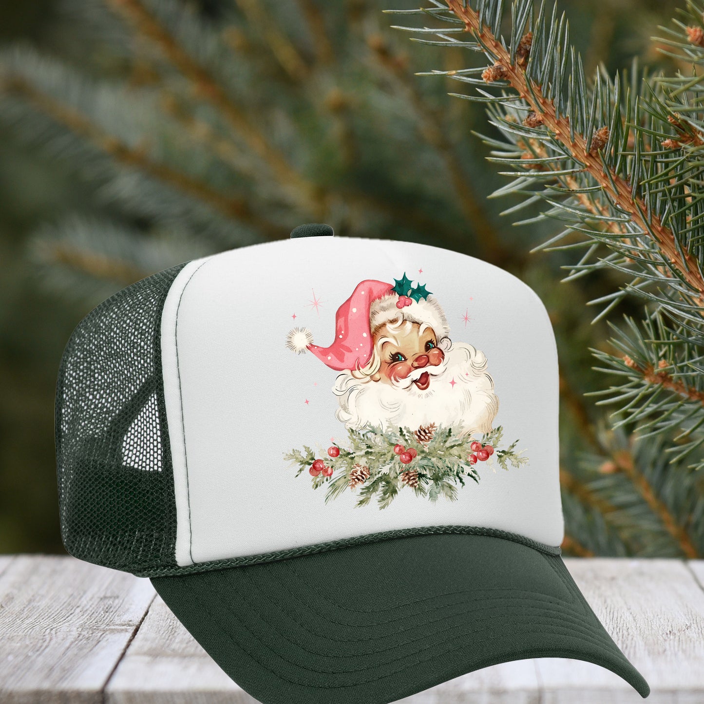 Pink Retro Santa