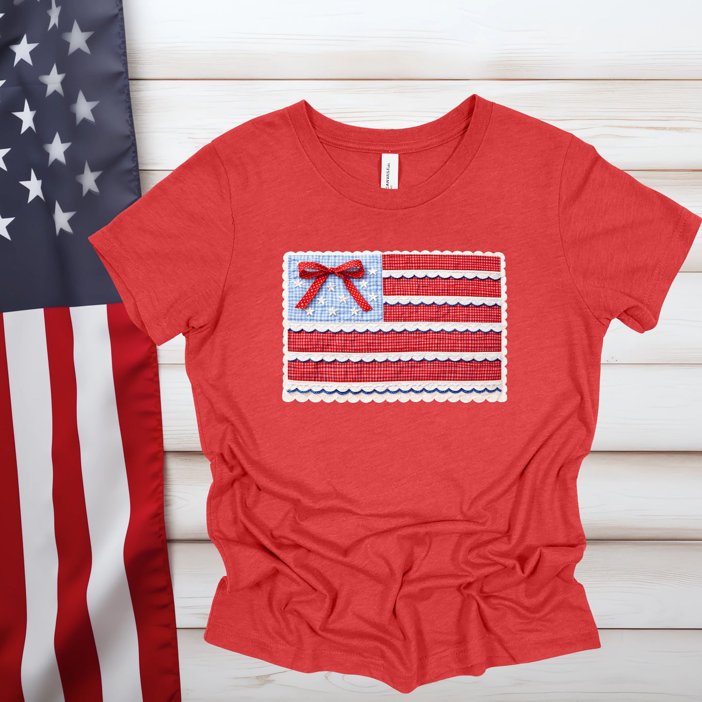 Quilted Flag (Multiple Color Choices)