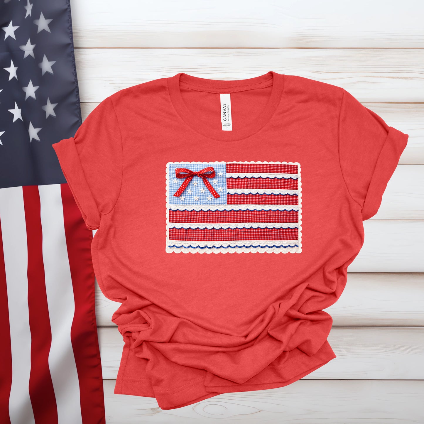 Quilted Flag (Multiple Color Choices)