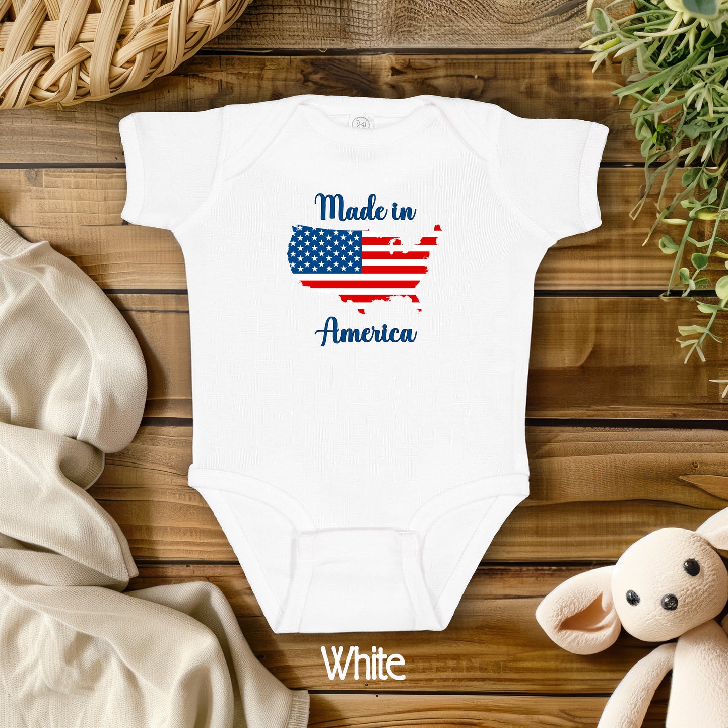 "Made in America" One Piece Bodysuit