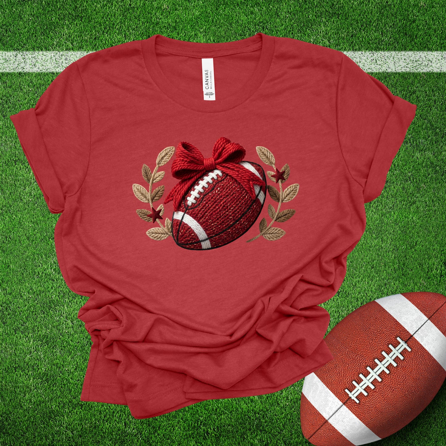 Red Yarn Football (Multiple Color Choices)