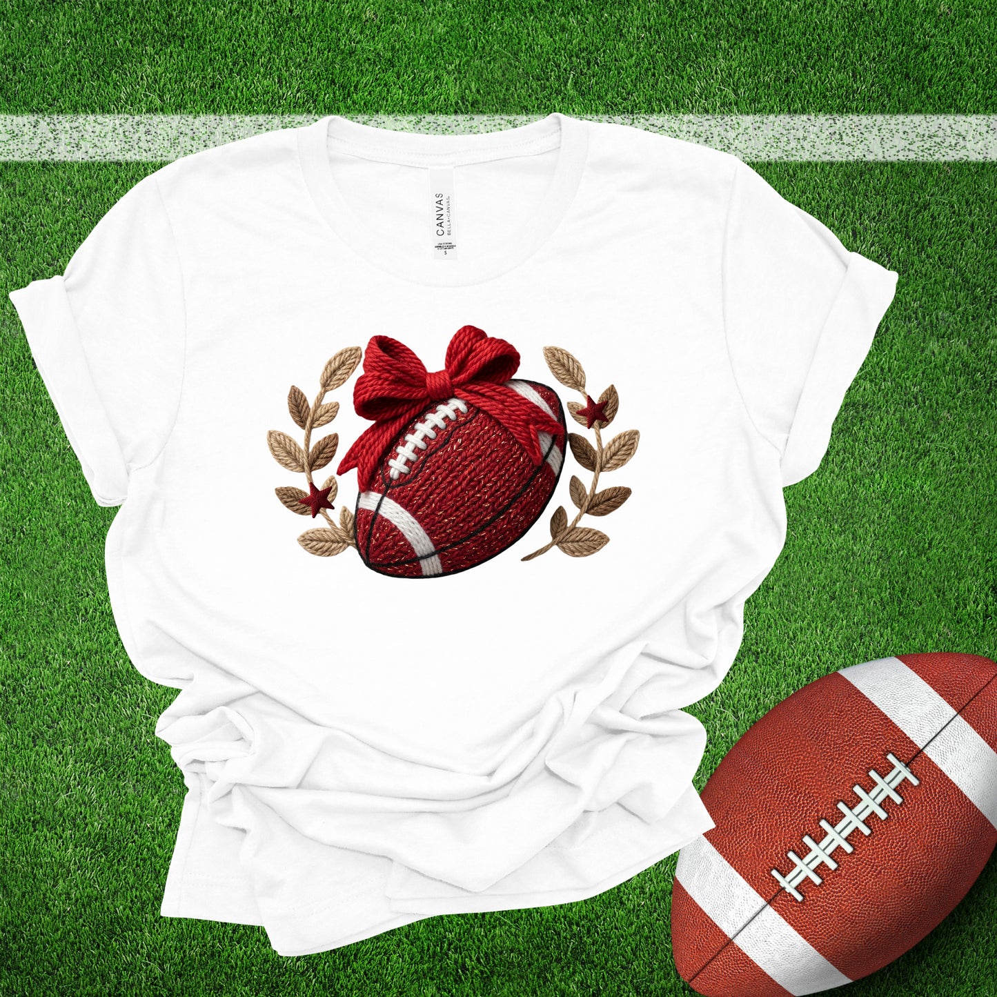 Red Yarn Football (Multiple Color Choices)